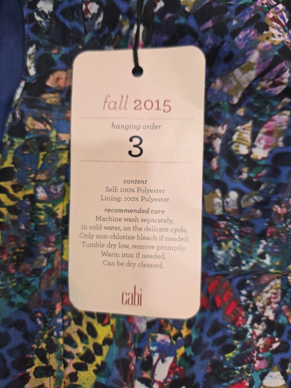 New Cabi Sophistication Sleeveless Blouse Stained Glass Blouse Floral Medium #30 - Picture 4 of 7